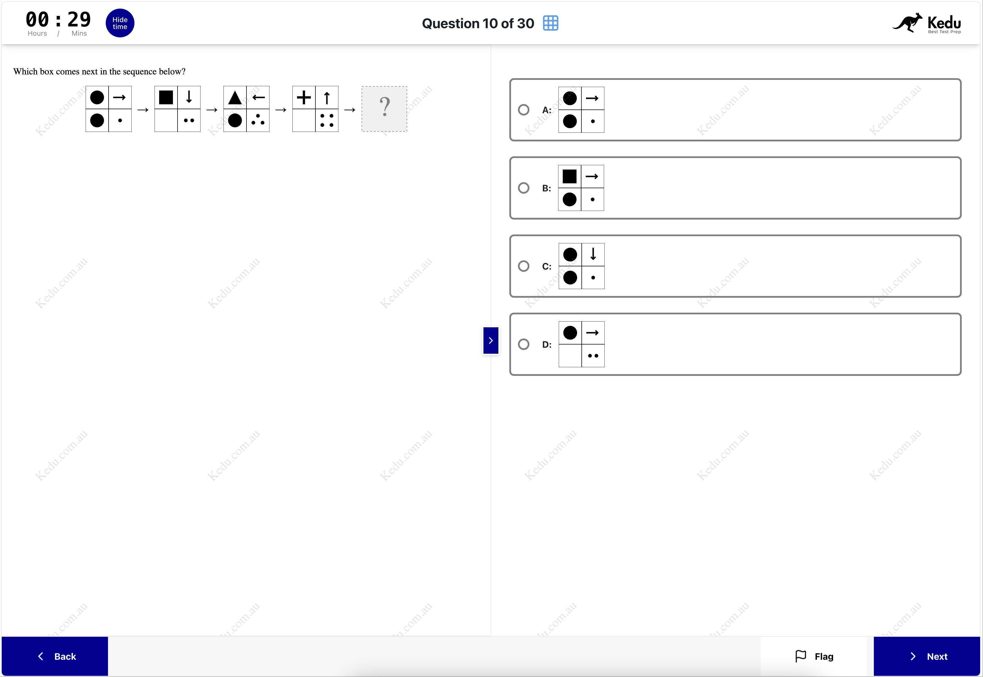 Abstract Reasoning questions for HAST